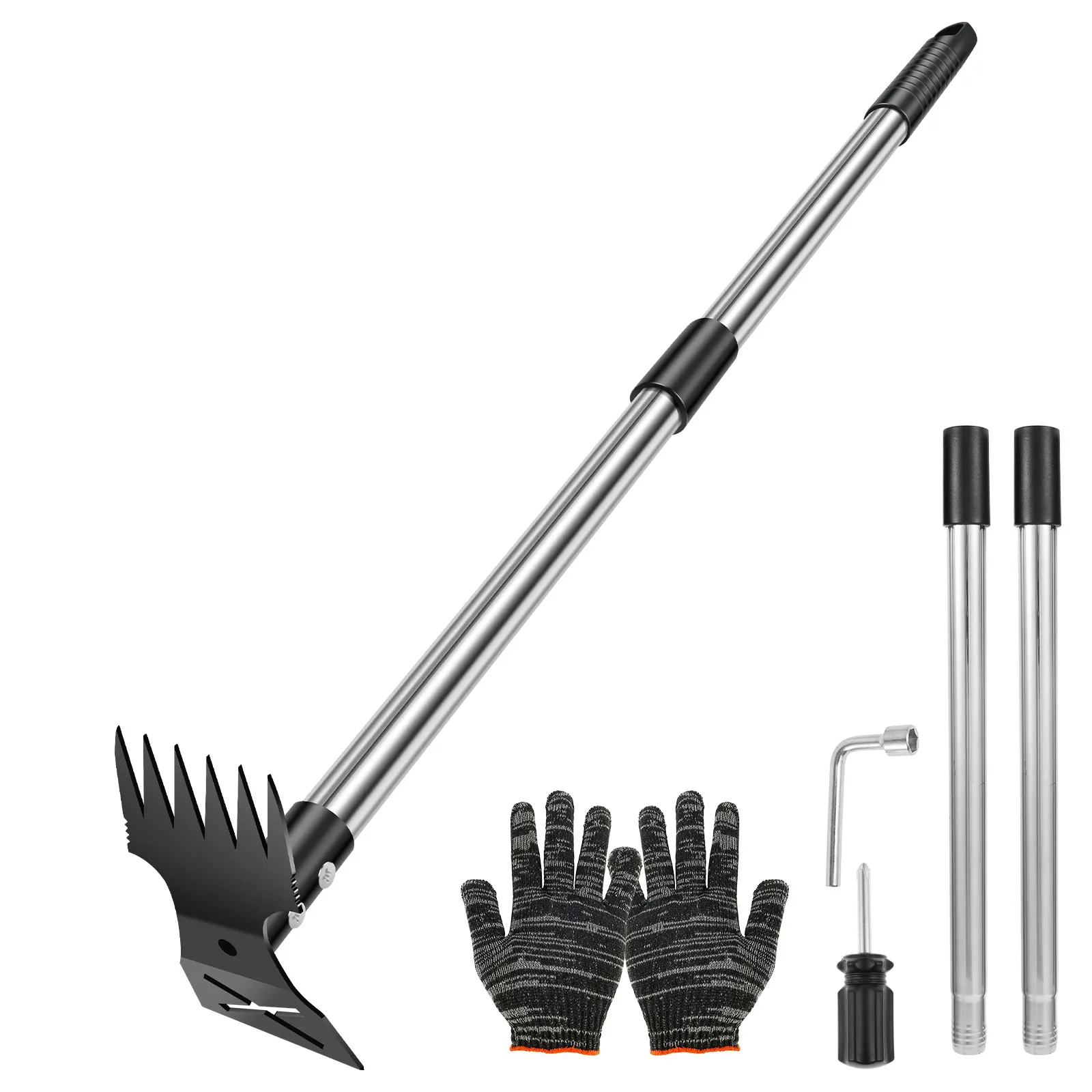 Gardening Tools To Remove Weeds - Ancinho de palha de jardim, aço
