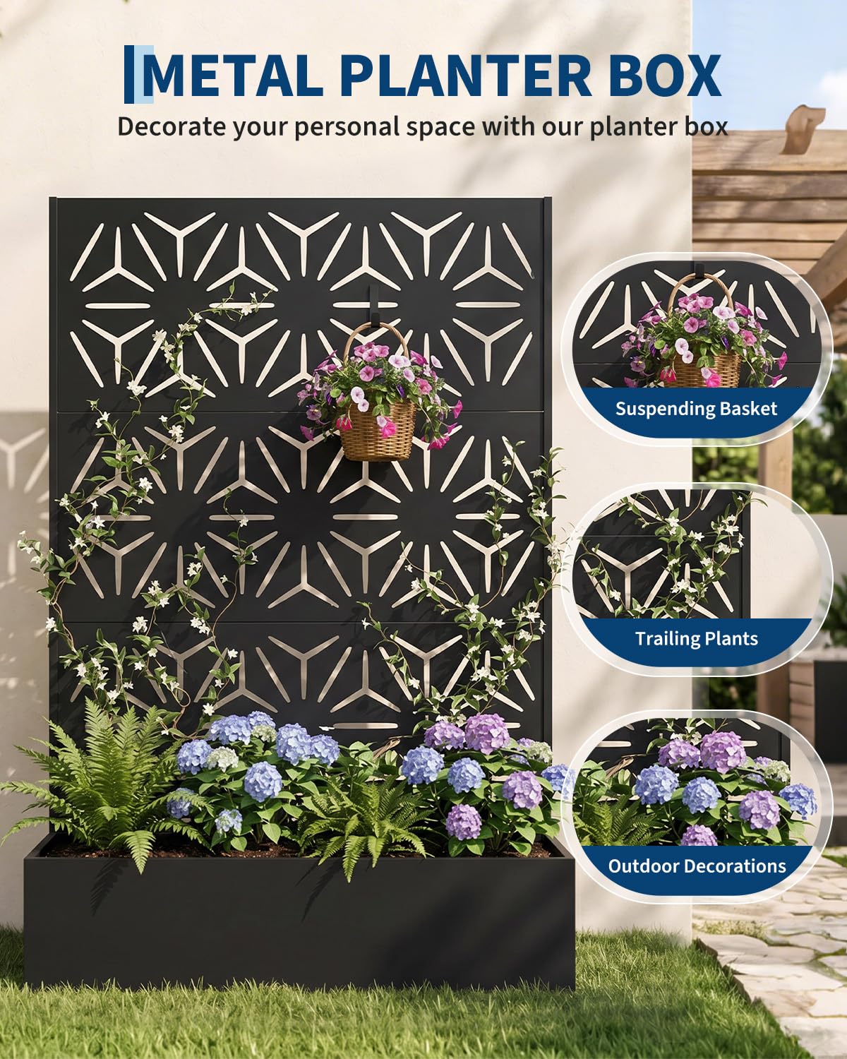 Raised Bed Planter Box - Caixa de plantio metálica para todos