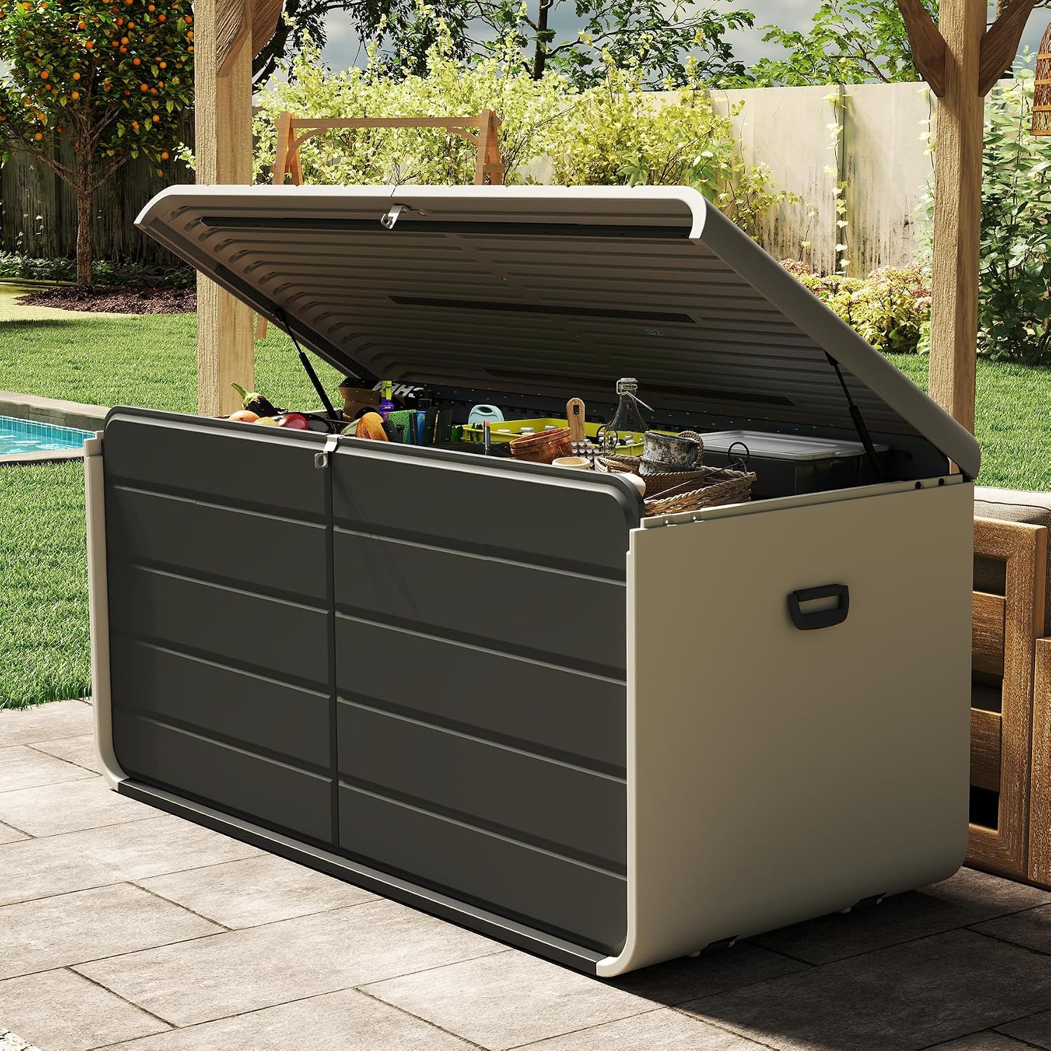 Gardening Tools Rack - Caixa de Armazenamento Interna e Externa