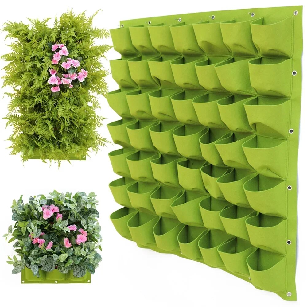 Vertical Wall Planter - Novos bolsos de suspensão de parede