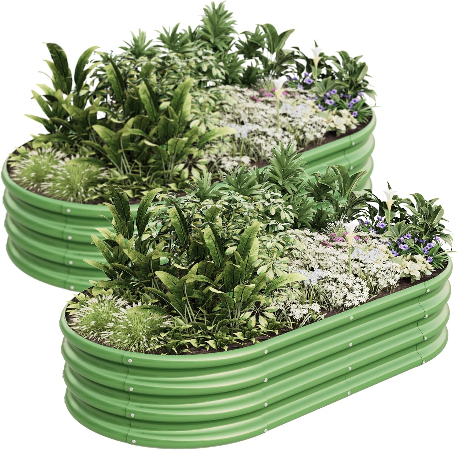 Raised Bed Planter Box - Kit de Canteiro Elevado Galvanizado 4x2x1ft,