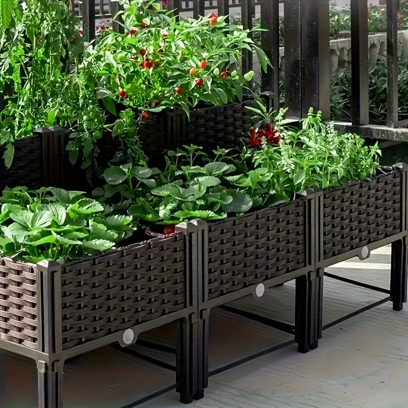 Raised Bed Planter Box - Canteiro Elevado para Jardim, Caixa de