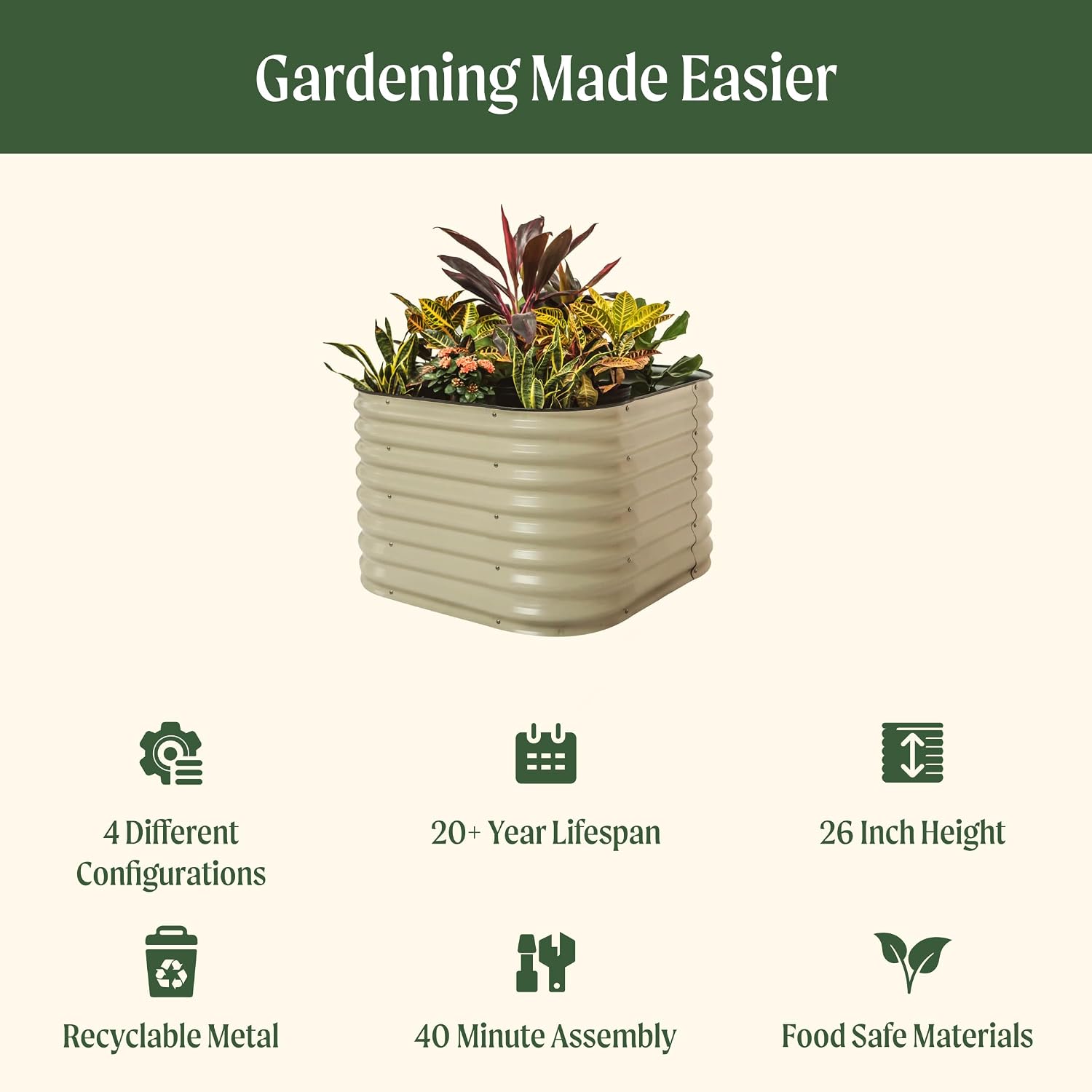 Kit de Canteiro Elevado Extra  - Raised Bed Planter Box avaliação e preço
