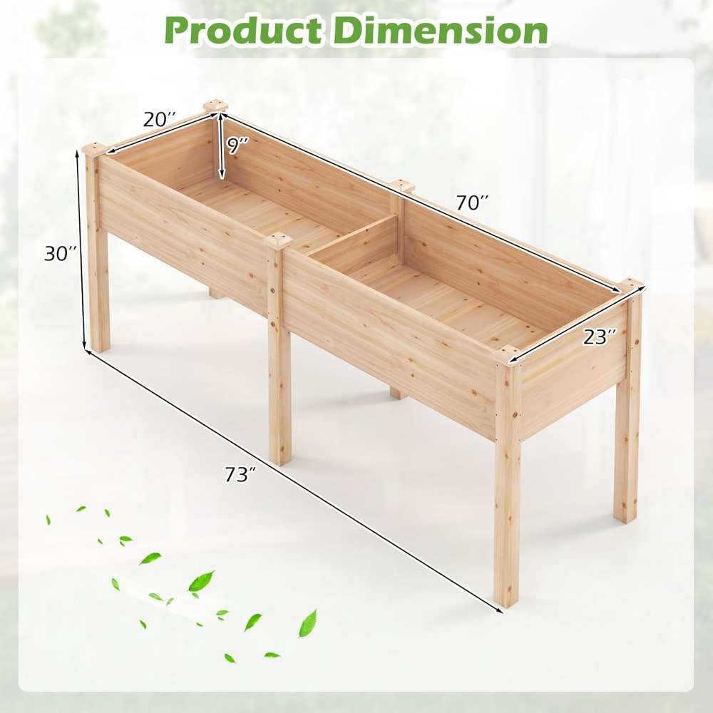 Canteiro Elevado de Madeira co - Raised Bed Planter Box avaliação e preço