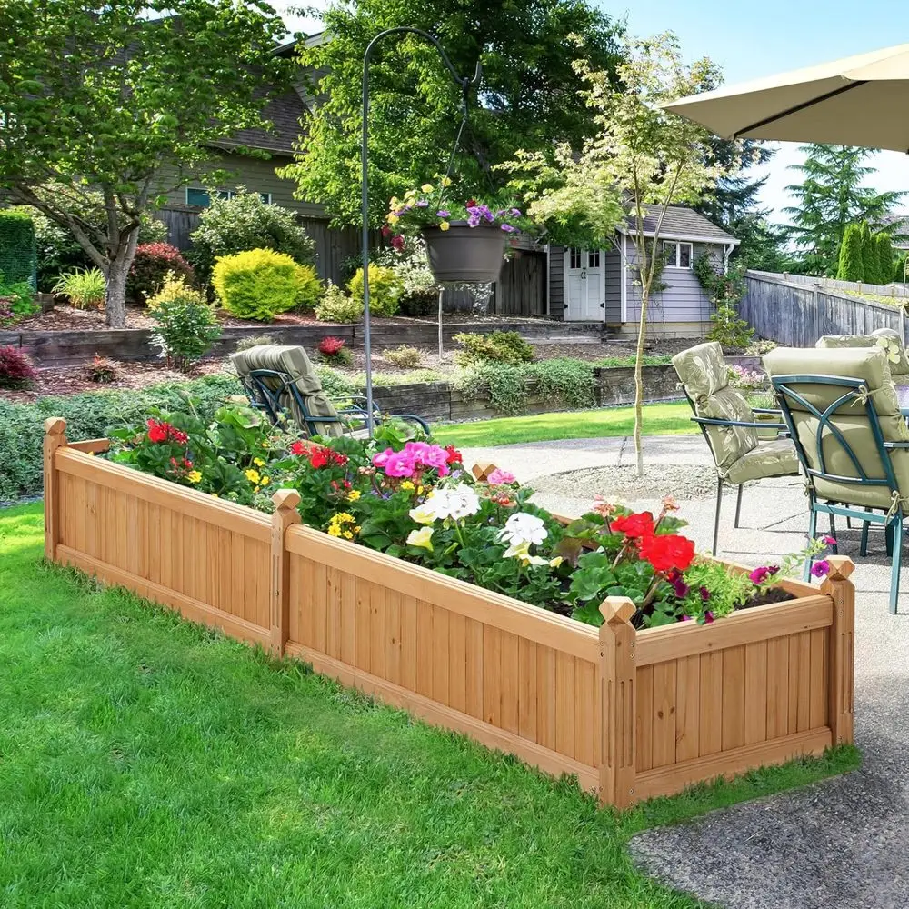 Canteiro Elevado de Madeira Ma - Raised Bed Planter Box avaliação e preço