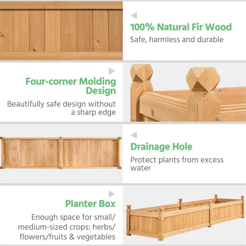 Canteiro Elevado de Madeira Ma - Raised Bed Planter Box avaliação e preço