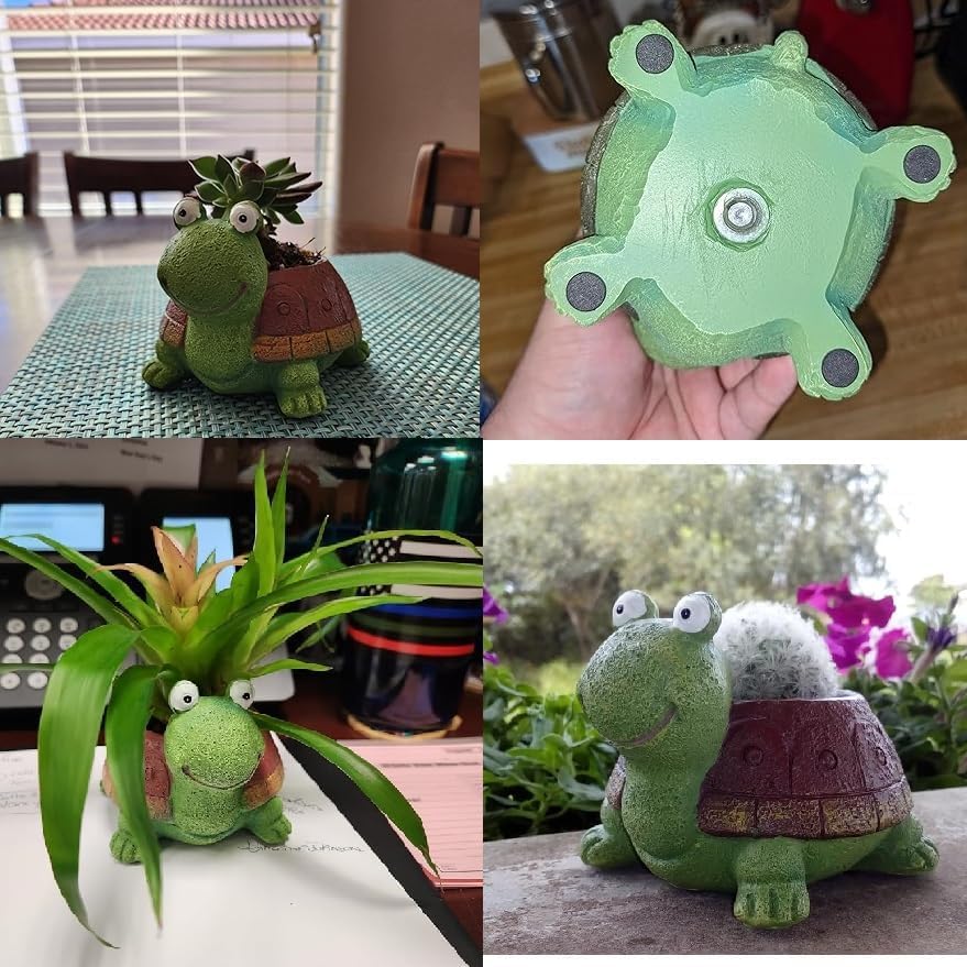 Cute Turtle Planter Suculento  - Gardening Tools Cute avaliação e preço