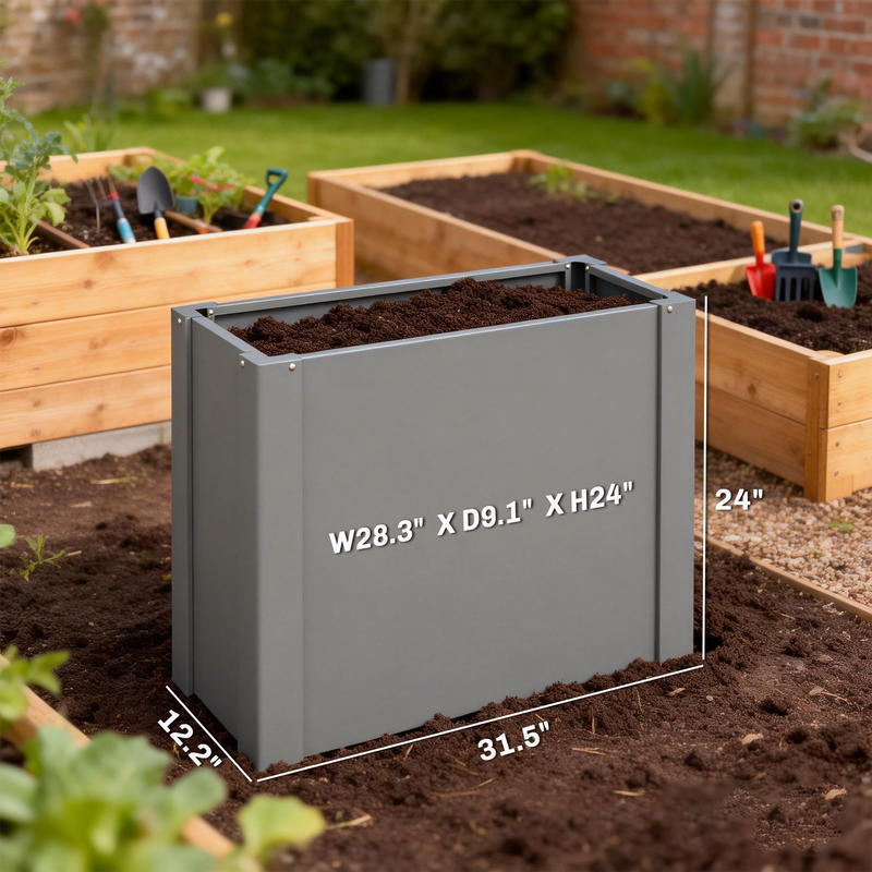 Outsunny Canteiro Elevado Galv - Raised Bed Planter Box avaliação e preço