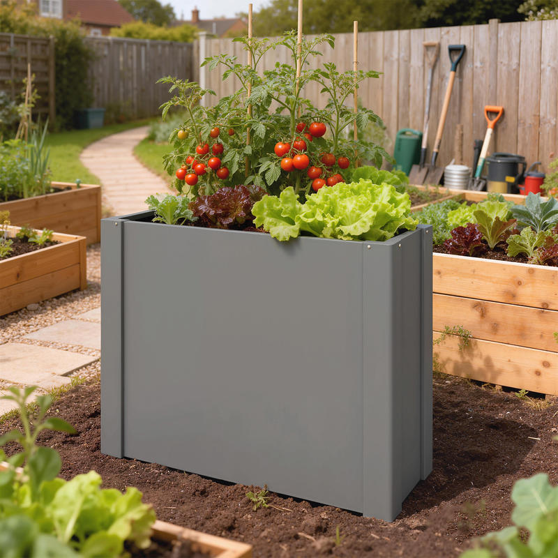 Outsunny Canteiro Elevado Galv - Raised Bed Planter Box avaliação e preço