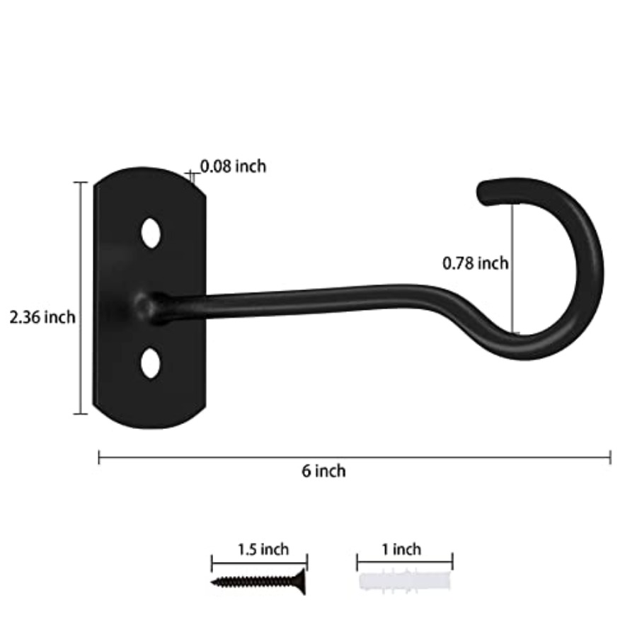 Pacote com 2 ganchos de teto l - Hanging Planter Basket avaliação e preço