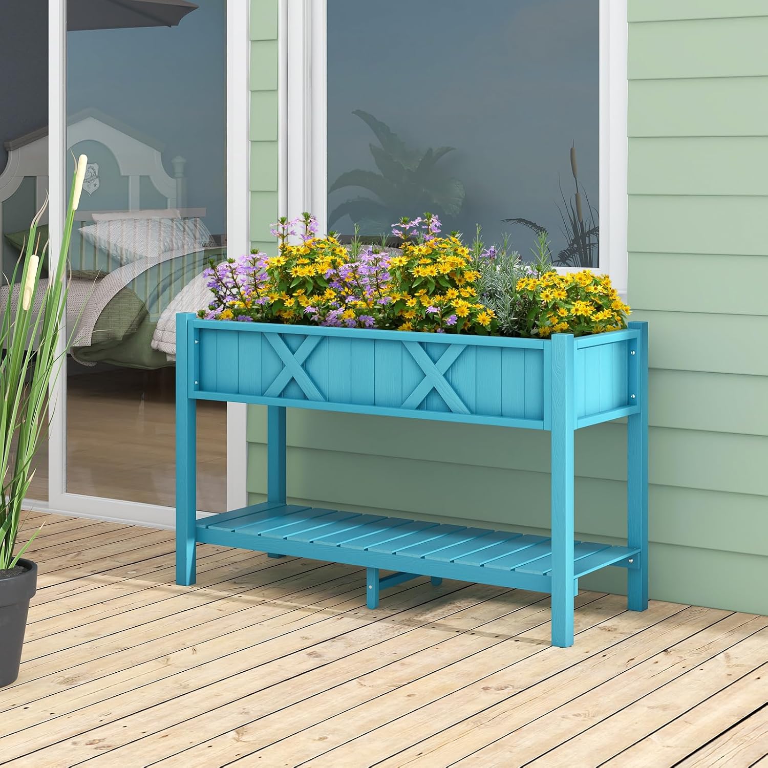 Canteiro Elevado com Pernas, C - Raised Bed Planter Box avaliação e preço