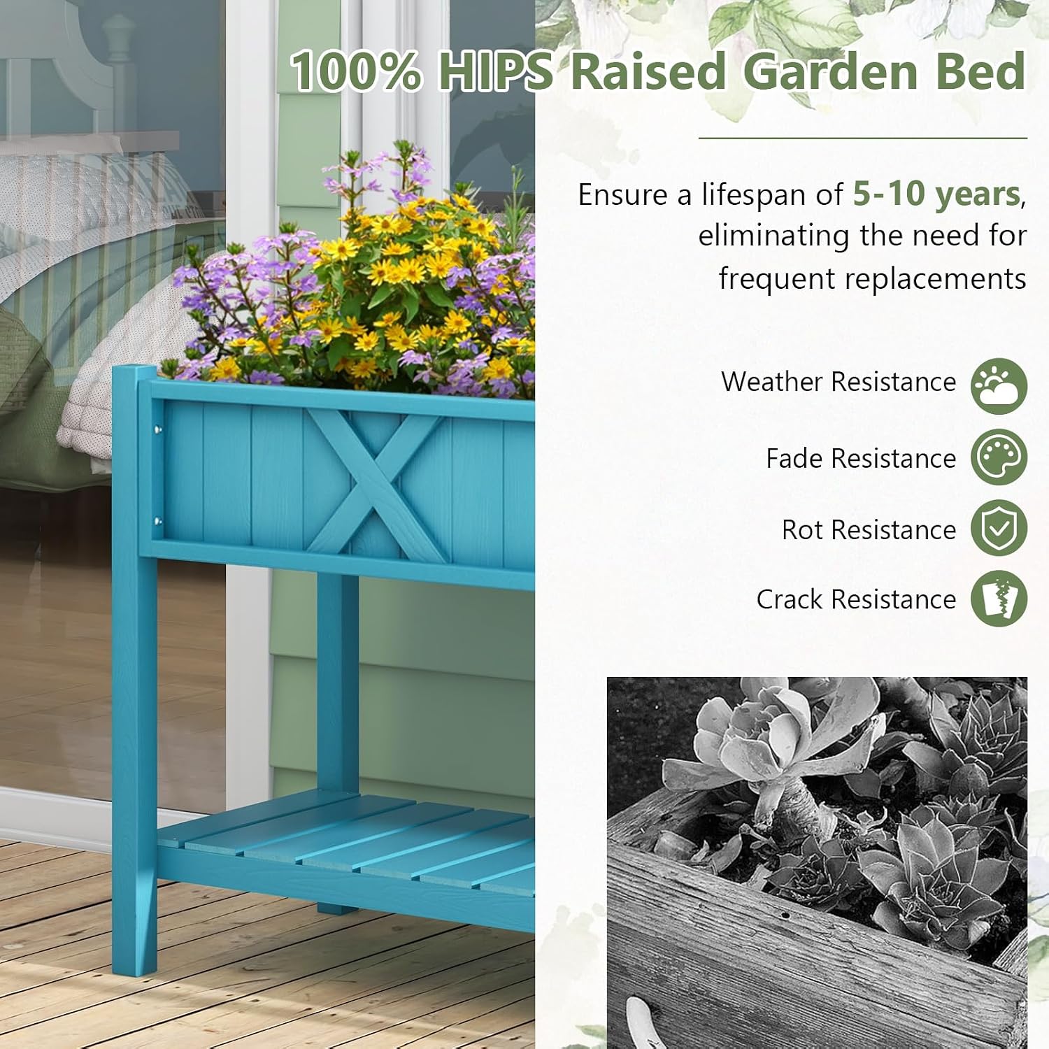 Canteiro Elevado com Pernas, C - Raised Bed Planter Box avaliação e preço