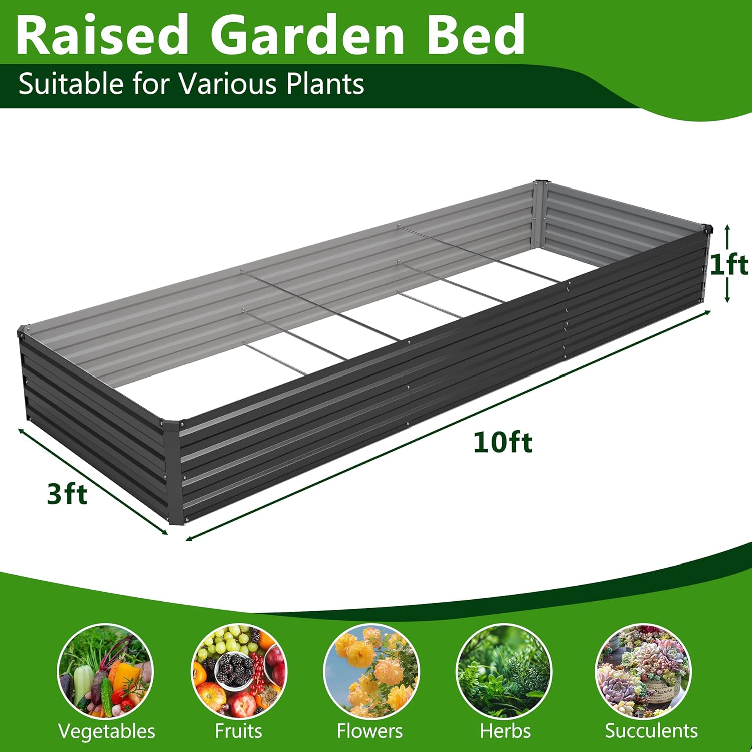 Kit de 2 Canteiros Elevados Ga - Raised Bed Planter Box avaliação e preço