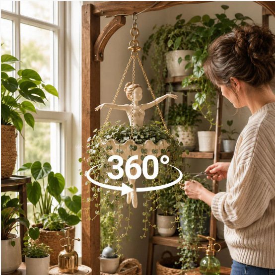 Novo Vaso de Resina em Formato - Hanging Planter Basket avaliação e preço