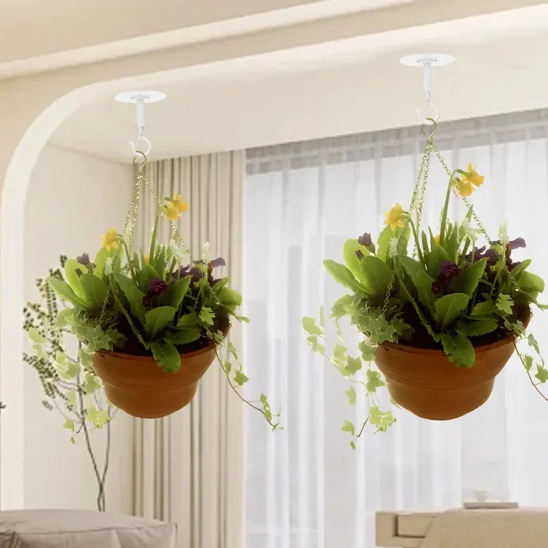 Ganchos de teto autoadesivos,  - Hanging Planter Basket avaliação e preço