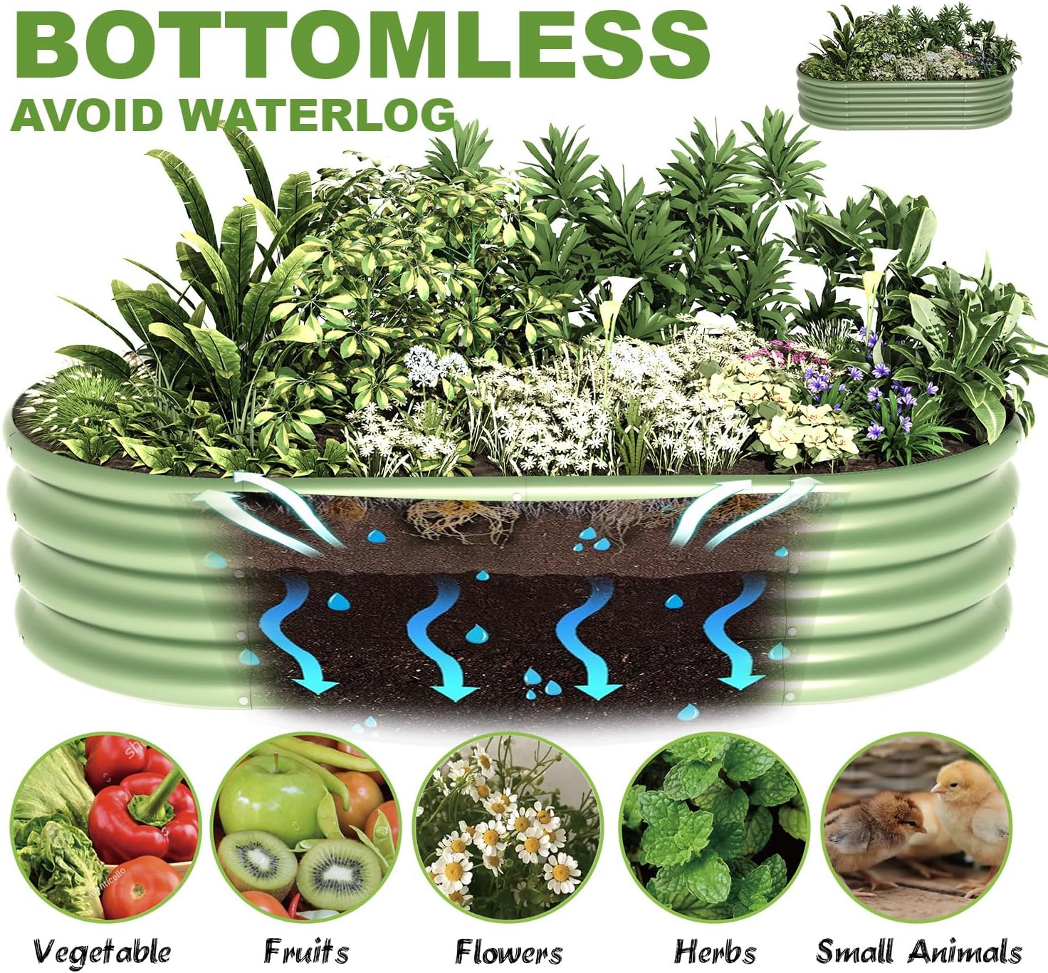 Kit de Canteiro Elevado Galvan - Raised Bed Planter Box avaliação e preço