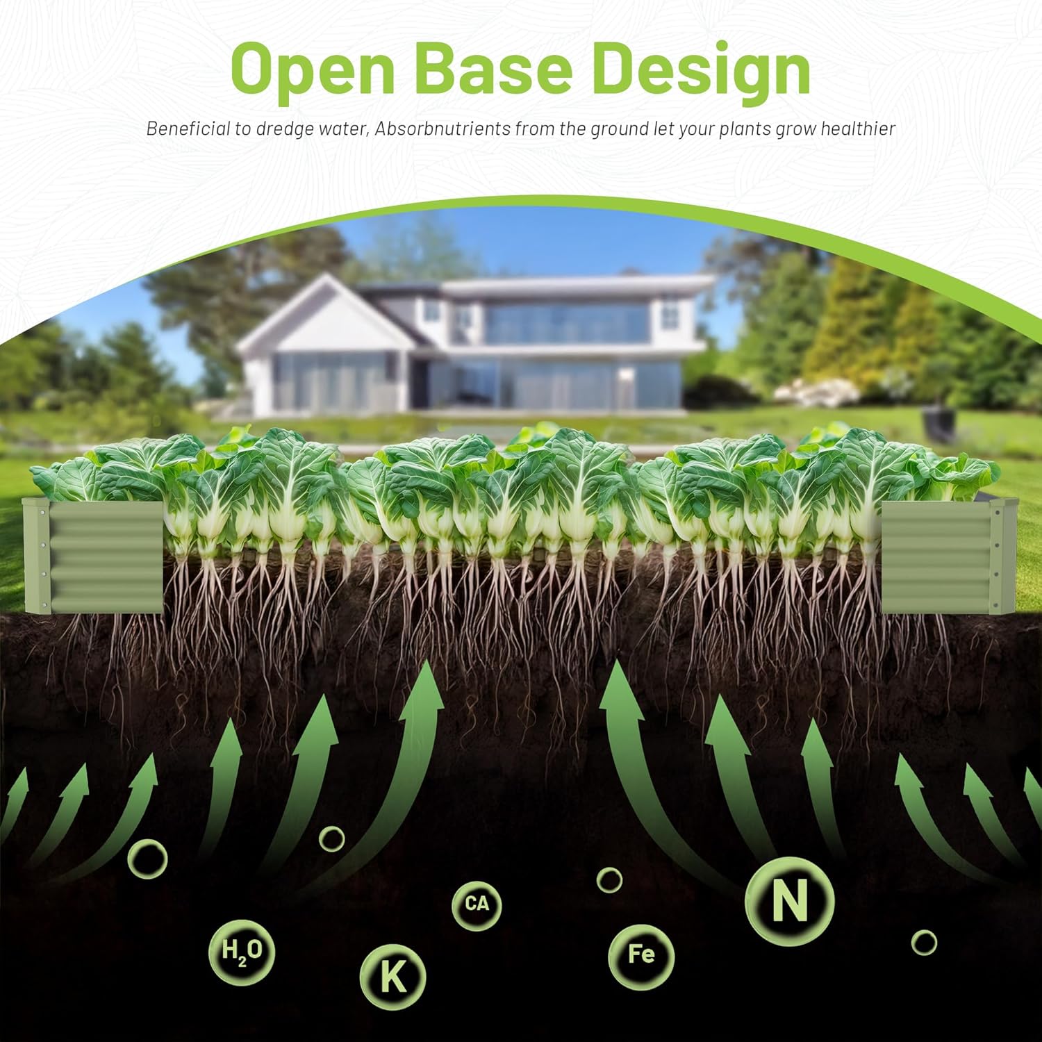 Canteiro Elevado de Metal para - Raised Bed Planter Box avaliação e preço