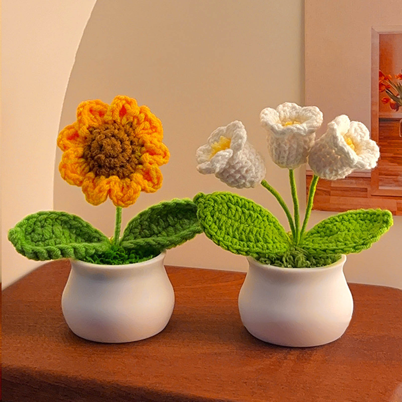 Flores de crochê fofas pequena - Gardening Tools Cute avaliação e preço