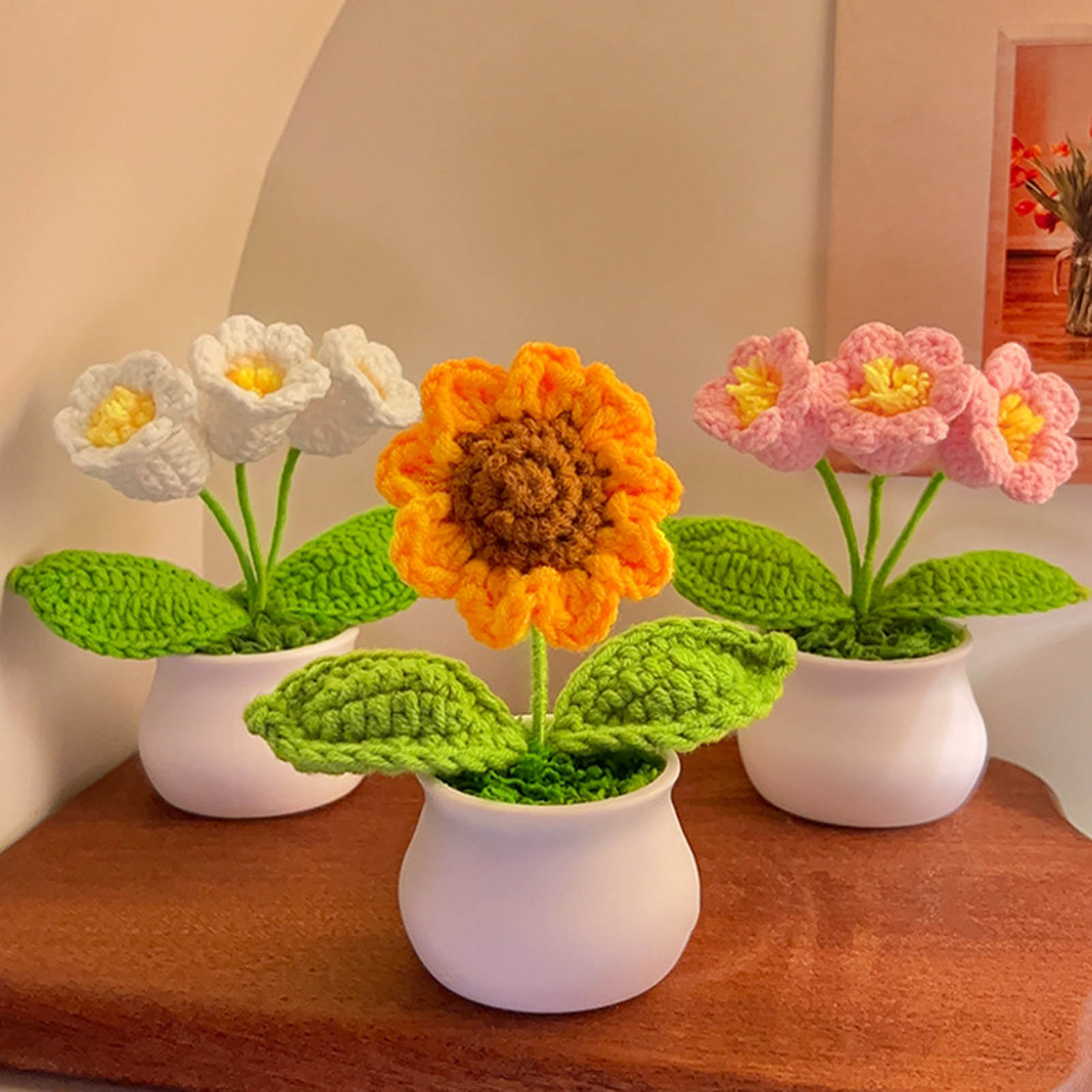 Flores de crochê fofas pequena - Gardening Tools Cute avaliação e preço