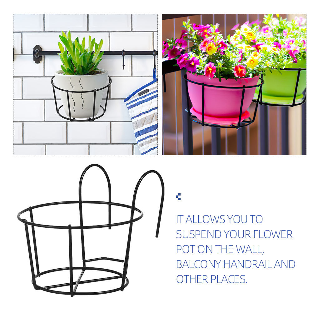 2 Peças Cestas Redondas de Met - Hanging Planter Basket avaliação e preço