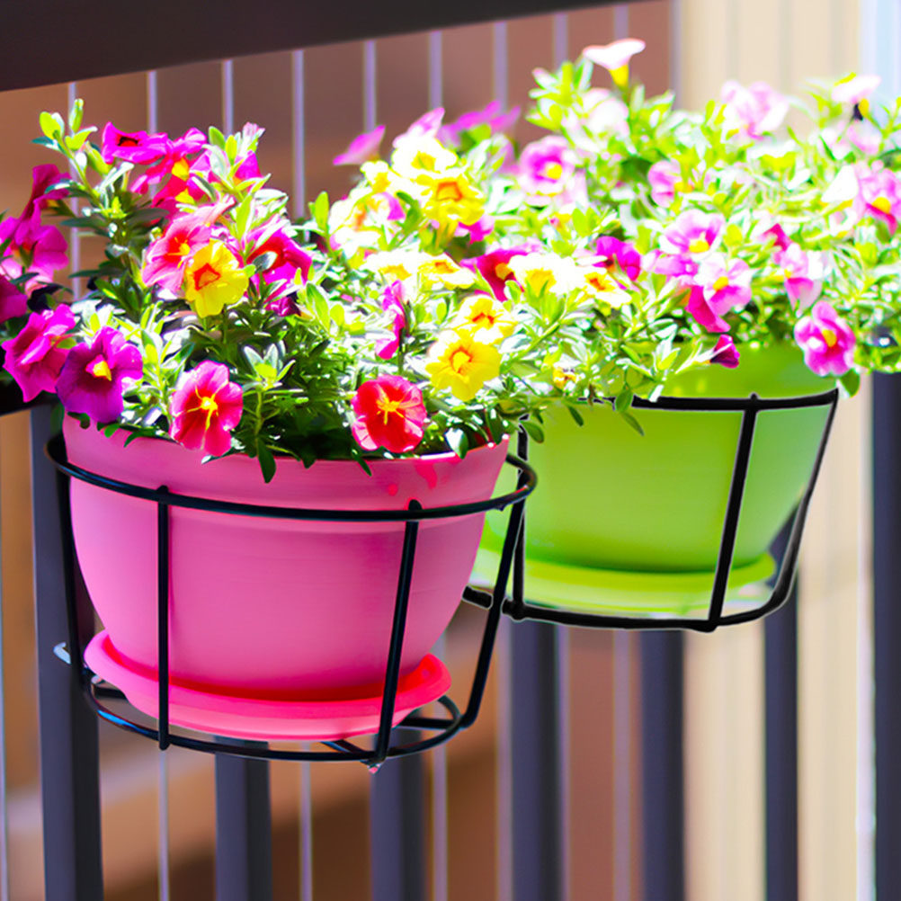 2 Peças Cestas Redondas de Met - Hanging Planter Basket avaliação e preço