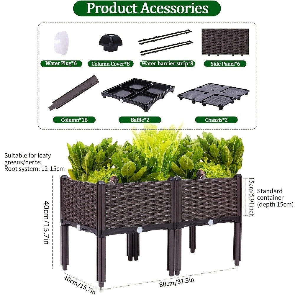 Canteiro Elevado para Jardim,  - Raised Bed Planter Box avaliação e preço